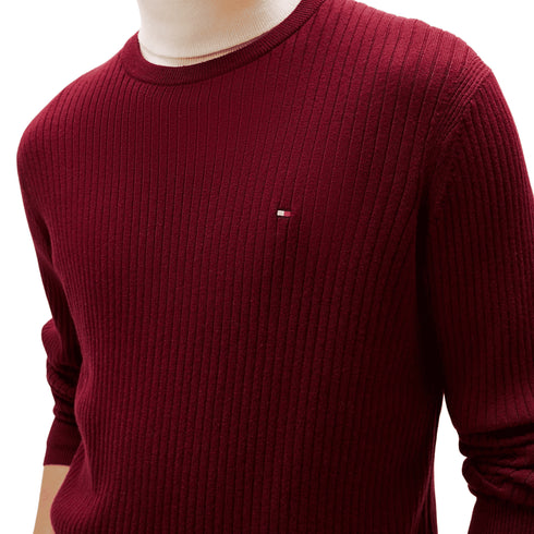 Tommy Hilfiger Pullover Tommy Hilfiger - Pullover in maglia a coste con cashmere S A25-TOMMY HILFIGERMW40449-VPL-S - Francavilla Moda
